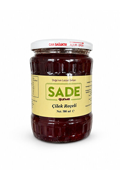 Sade Gurme Çilek Reçeli 580 ml