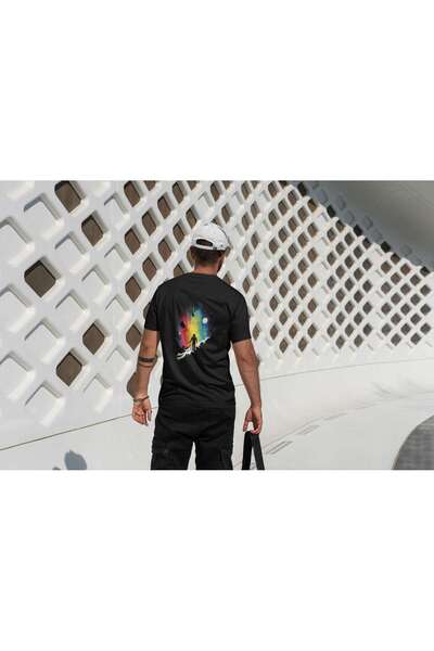 iLovePrints Astronaut in Colorful Space Tshirt