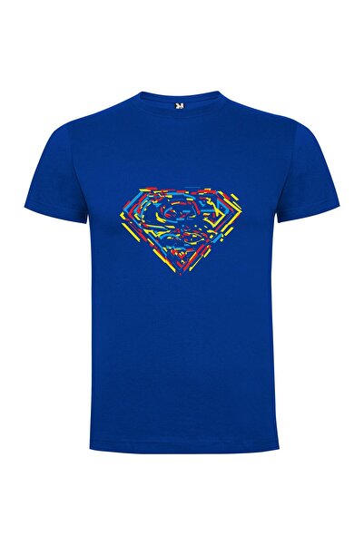 iLovePrints Glowing Superman Emblem: Superflat Tshirt