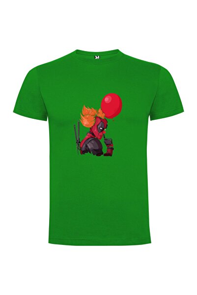 iLovePrints Red Masked Deadpool Portrait Tshirt