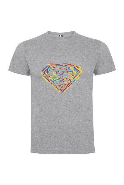 iLovePrints Glowing Superman Emblem: Superflat Tshirt