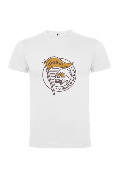 iLovePrints Aloha Skull Rockstar Poster Tshirt