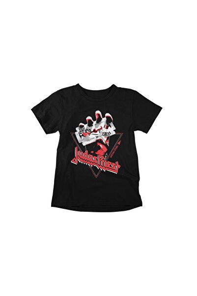 iLovePrints Judas Priest British Steel Black T-Shirt