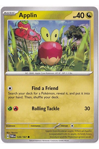 Pokemon أبلين 126/167 - توايلايت ماسكيريد - بطاقة (لون النعناع)