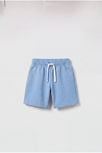Magu Children's Cotton Blue Basic Shorts