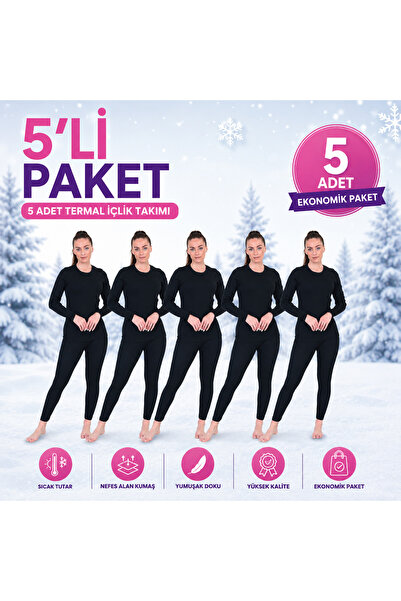 don-x |   5-Piece Advantageous Women's Cotton Thermal Set