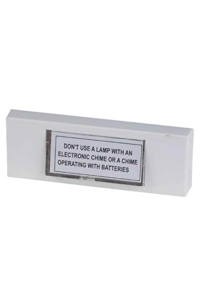EUROLAMP Μπουτόν Κουδουνιού Εξωτερικό με λυχνία PB-03, ΙΡ44, Λευκό