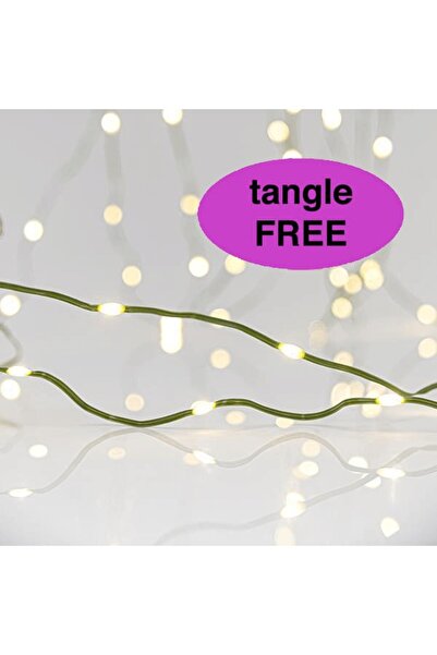 Generic 500 λαμπάκια LED σε σειρά, 25 m, πλακέ πράσινο καλώδιο χαλκού (Copper...