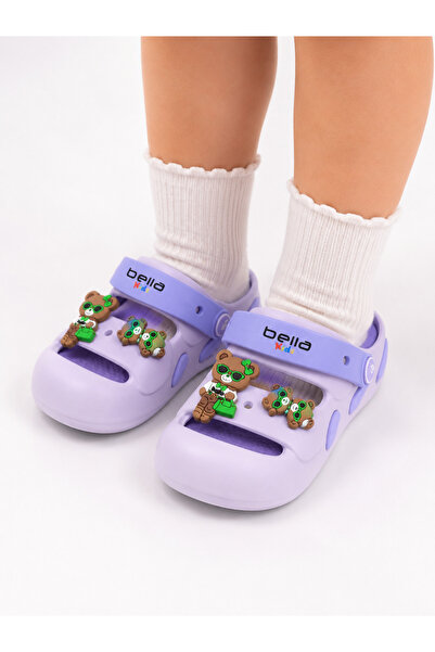 AkınalBella Soft Orthopedic Sole Slippers Sandals with Baby Girl Figures