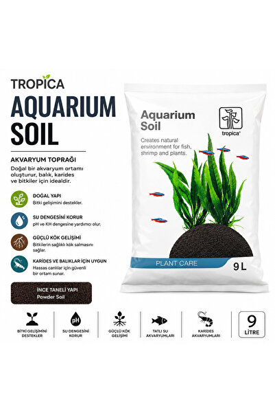 nonamepetshop Tropica Aquarium Soil 9 L – Bitkili Akvaryum Taban Toprağı