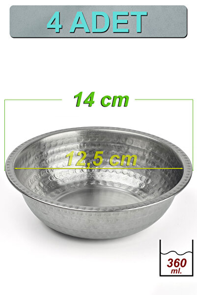 Binbir Trend 14 cm Krom Çelik Çorba Kasesi 360 ml | Lokanta, Restoran ve Ev T...