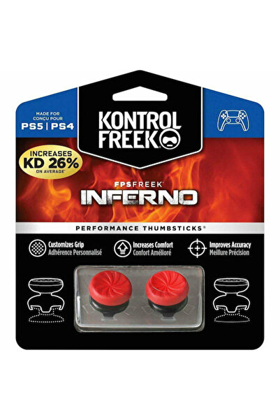 kontrolfreek Μοχλοί Απόδοσης FPS Freek Thumb Grips Inferno για PS4 / PS5 σε λ...