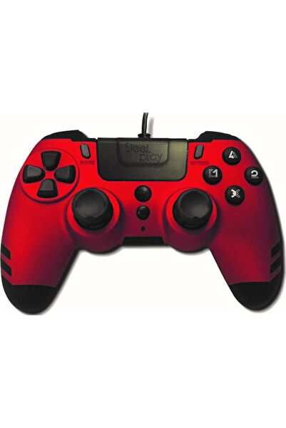 Other Steelplay Metaltech Ενσύρματο Χειριστήριο για PC / PS3 / PS4 Κόκκινο