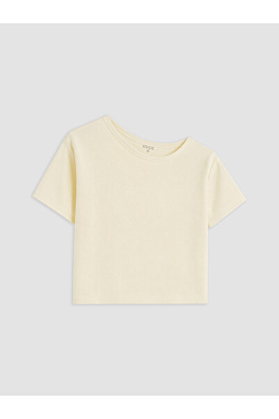 LC Waikiki Texx Store Quality Kayak Neck Oversize Soft Touch Women's T-Shirt