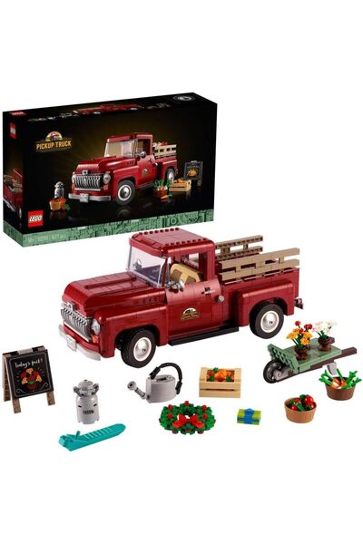 LEGO مجموعة مكعبات بناء شاحنة بيك آب ICONS 10290 (1,677 قطعة)