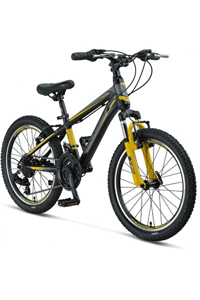Mosso WILDFIRE M-20-V ERKEK ÇOCUK BİSİKLETİ 280H 20 JANT SİYAH SARI