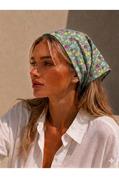 Eylülce Butik KADIN BANDANA %100 PAMUK YAKMAZ-TERLETMEZ-KAYMAZ YAZLIK BANDANA...