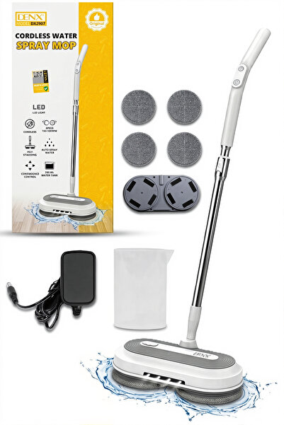 Baytix HOME Cordless Electric Spin Mop Floor Cleaner Water Spray Steam Mop 29...