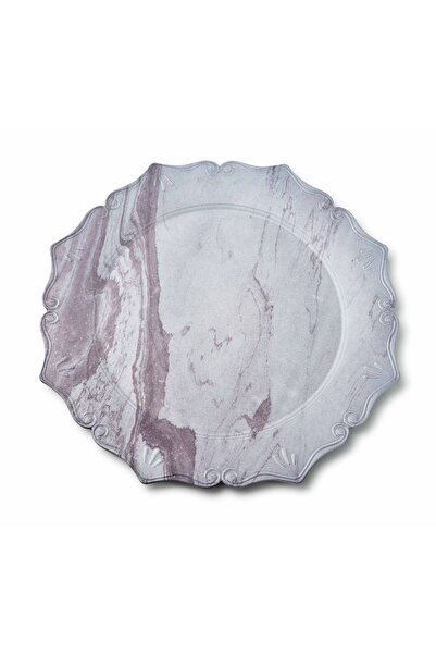 MONDEX Farfurie decorativă din plastic BLANCHE 33x33x2 cm 1 buc.