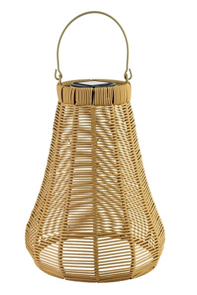 MONDEX Lanterna Solară Polipropilenă SOKKE NATURE 13x27x33/45 cm 1 buc.