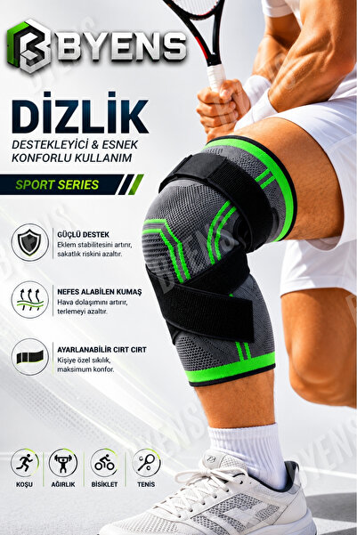 BYENS Dizlik Medikal Sporcu Voleybol Dizliği Ortopedik Diz İçin Spor Ağrısı K...