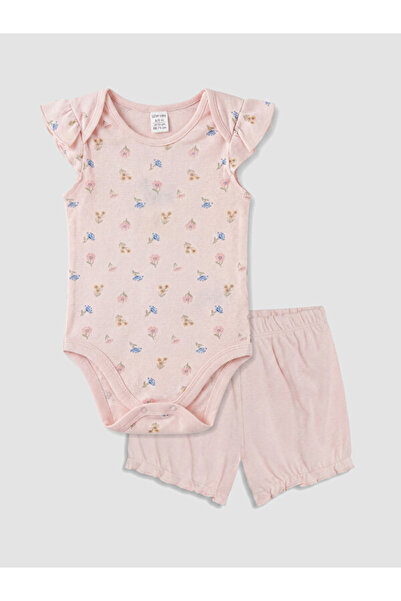 LC Waikiki Quality Pieces from Çelebi Store Floral Printed Baby Girl Set
