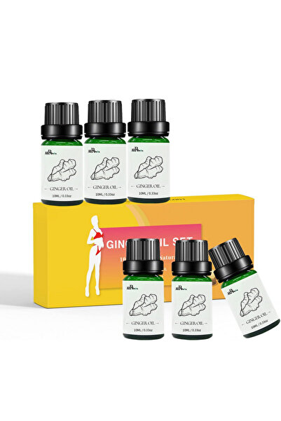 OEM Set de 6 uleiuri esentiale de ghimbir pur, 6x10ml