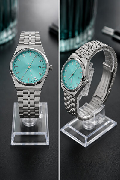DIA Accessories Turkuaz Kadran Unisex Metal Kol Saati