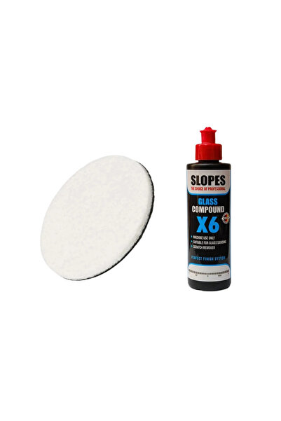 Caribre Slopes X6 Cam Çizik Giderici Pasta 250 ml Keçe Setli