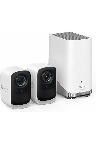 eufy eufyCam 3C S300 4K Комплект безжични охранителни камери с HomeBase 3 - 2...