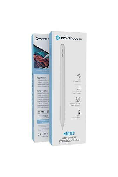 Powerology Active Stylus Pen Stylet Intelligent White