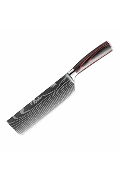 hocho Cutit profesional Japonez Nakiri, otel japonez HRC 60 calire laser, man...
