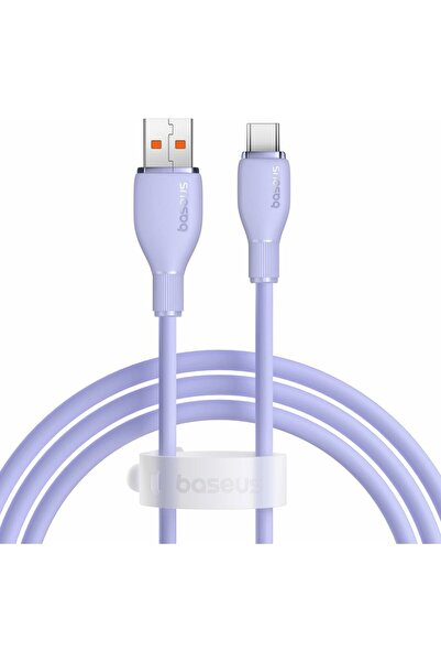 Baseus Pudding Cablu de încărcare rapidă USB la USB-C 100W 2m Violet