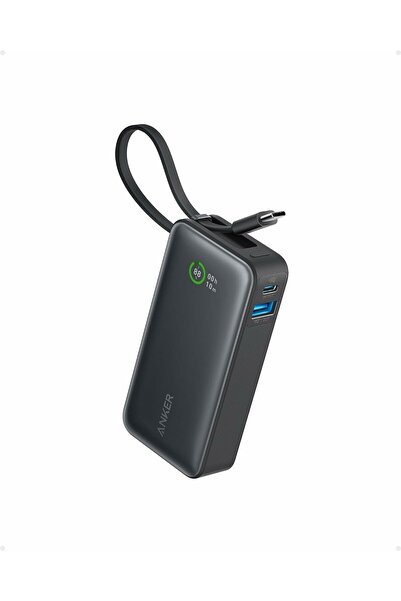 Anker Nano 545 10000mAh 30W Power Bank cu cablu USB-C încorporat, Negru