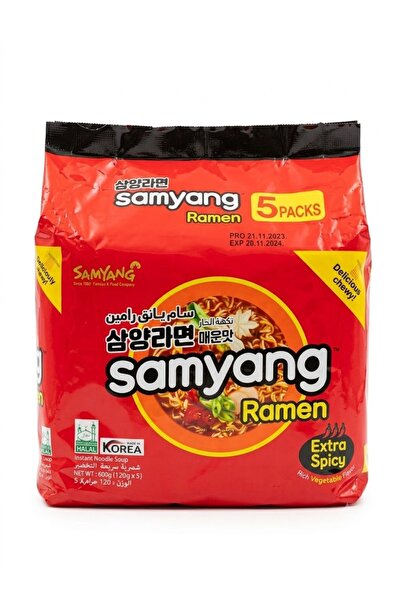 SAMYANG Spicy Ramen Noodles 120g x 5