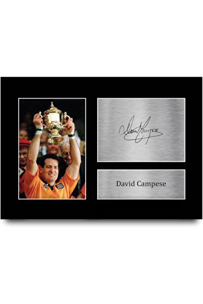 HWC Trading David Campese Australia Gifts Printed Signed Autograph Picture fo...
