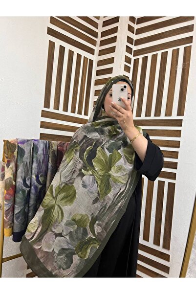 Zeyraluxe Soft Dokulu Çiçek Desenli Tensel Bambu Lara Şal