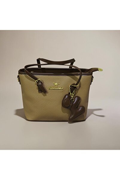 Desire 8614-Bainidaishu PU Leather Handbag Khaki Color