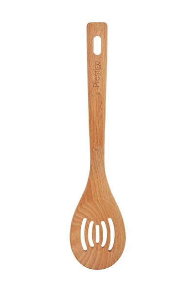 Prestige Wooden Slotted Spoon Wood 13.6x9.4cm