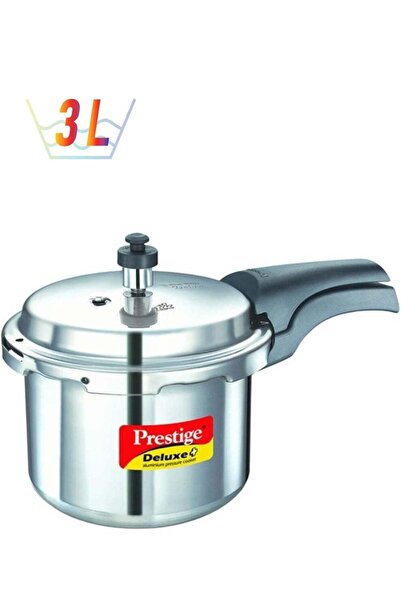 Prestige قدر ضغط فاخر من الألومنيوم سعة 3 لتر متوافق مع مواقد الغاز والمواقد ...