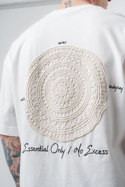 Respire Tricou Oversized Esențial Ecru
