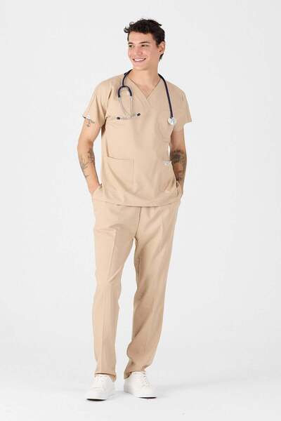 Owlet Medikal Lycra bež uniforma za medicinske radnike
