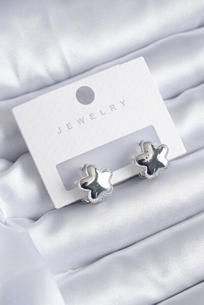 OGHAMAY Silver Color Star Model Star Model Brass Women's Earrings