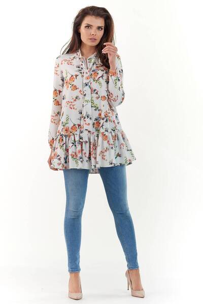 Infinite You Bluza Dama, InfiniteYou, Poliester, Alb, Model Flori, S-M