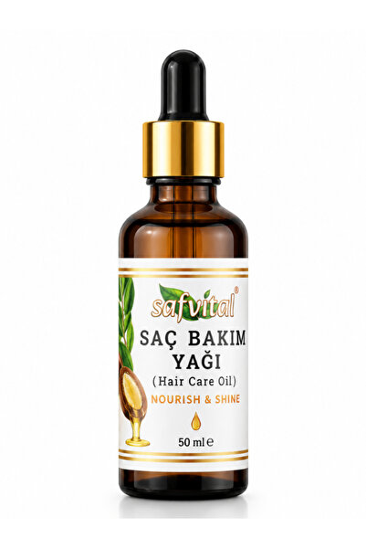safvital Saç Bakım Yağı 50 ml Argan Jojoba Hint Üzüm Çekirdeği Tatlı Badem İç...