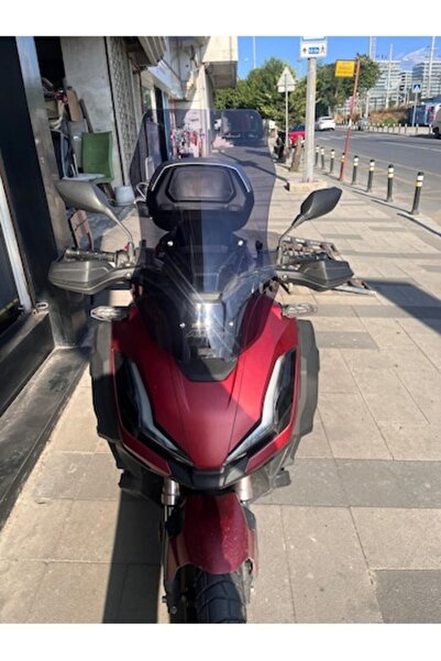 ZEUS MOTOR 2023-2026 Honda ADV 350 Uyumlu Uzun Ön Cam Koyu Füme