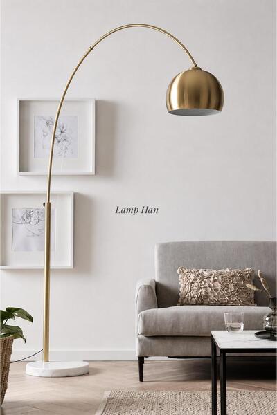 Lamp Han Curve Arch Series Deve Boyu Zemin Lambası Olta Lambader