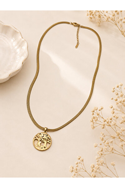 Archhazel Jewelery Tree Model Yassi Steel Pendant