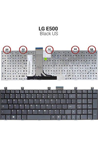 LG Πληκτρολόγιο φορητού υπολογιστή για E500 χωρίς πλαίσιο και αγγλική (US) δι...