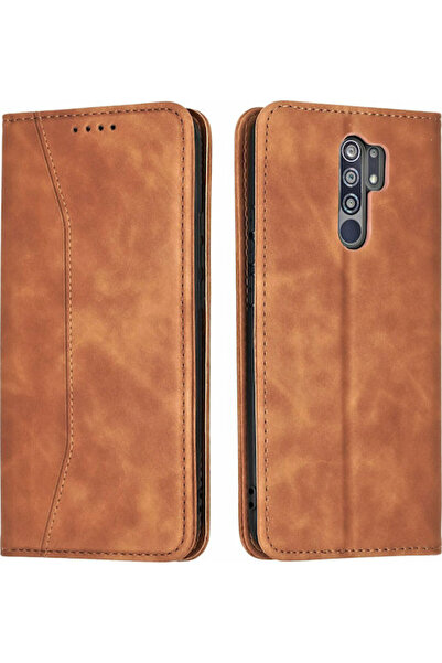 Other Bodycell Πορτοφόλι από συνθετικό δέρμα PU Καφέ (Redmi 9) Κωδικός: 81529
